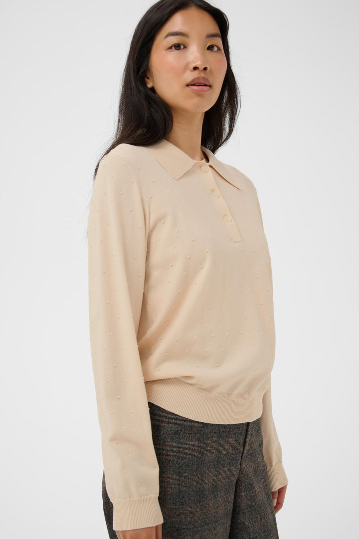Part Two Channan Polo Pullover  30310838  Whitecap Grey