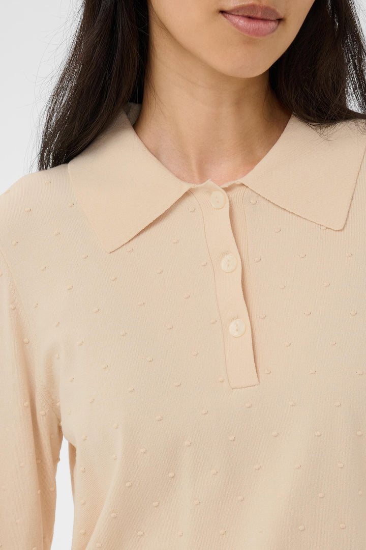 Part Two Channan Polo Pullover  30310838  Whitecap Grey