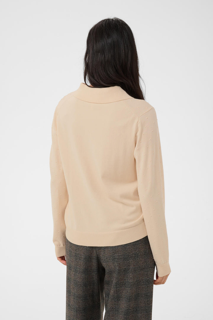 Part Two Channan Polo Pullover  30310838  Whitecap Grey