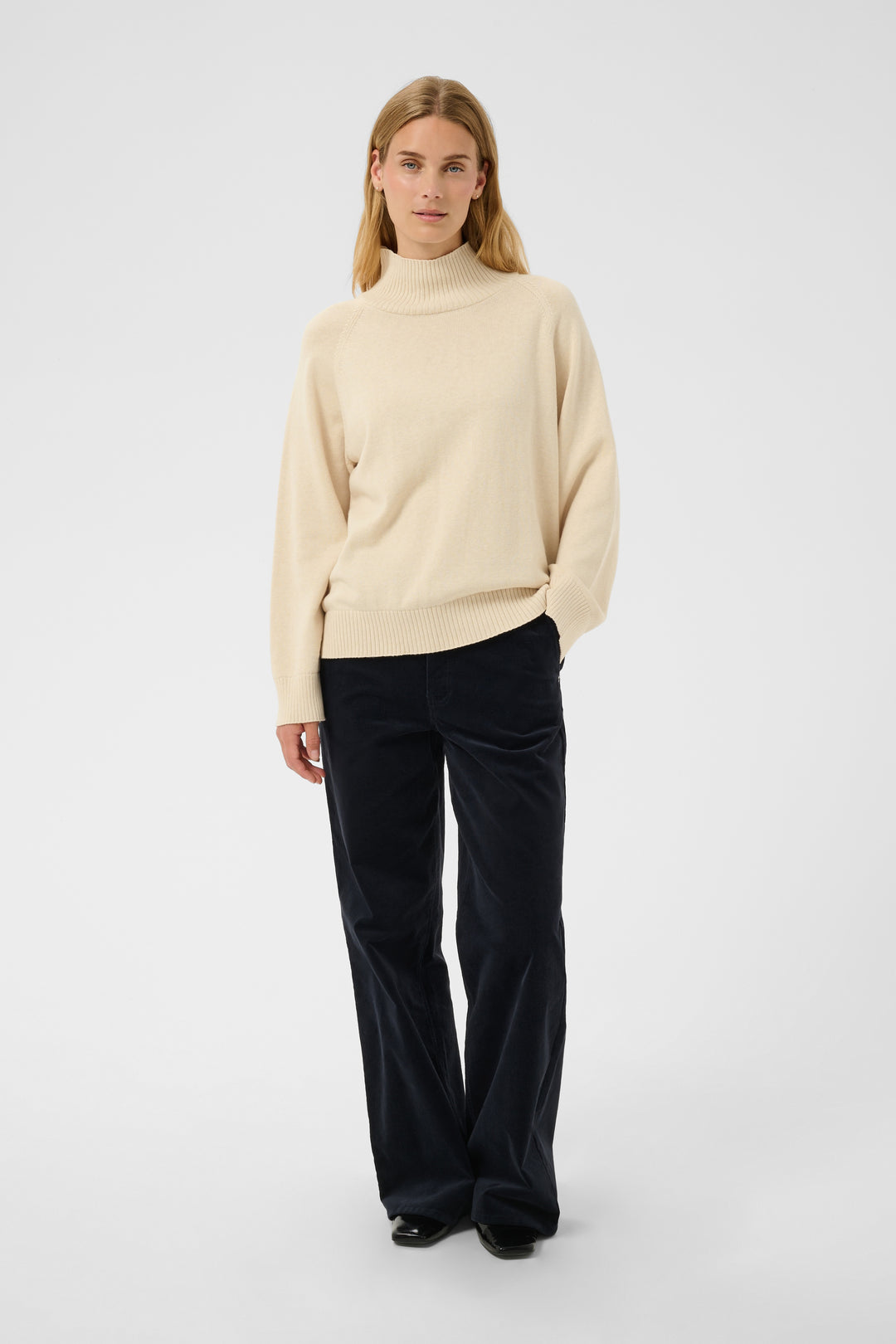 Part Two Chicky V-Neck Pullover Sweater  30310918  Whitecap Gray