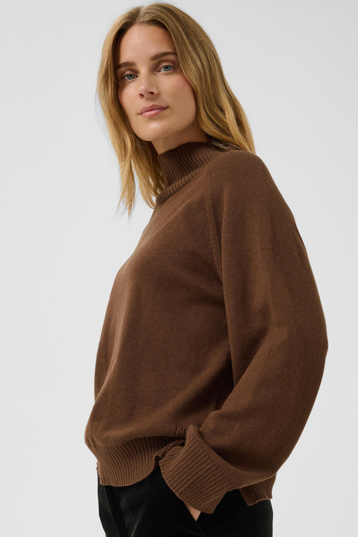 Part Two Chicky V-Neck Pullover Sweater  30310918  Downtown Brown