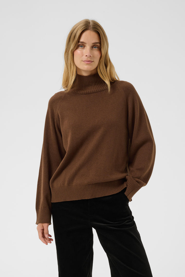 Part Two Chicky V-Neck Pullover Sweater  30310918  Downtown Brown