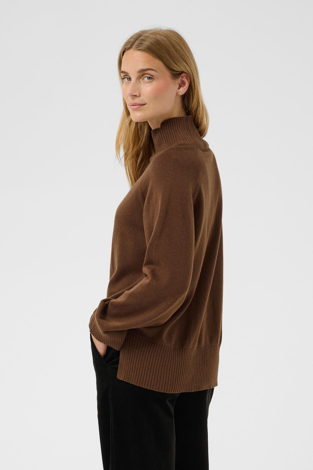 Part Two Chicky V-Neck Pullover Sweater  30310918  Downtown Brown
