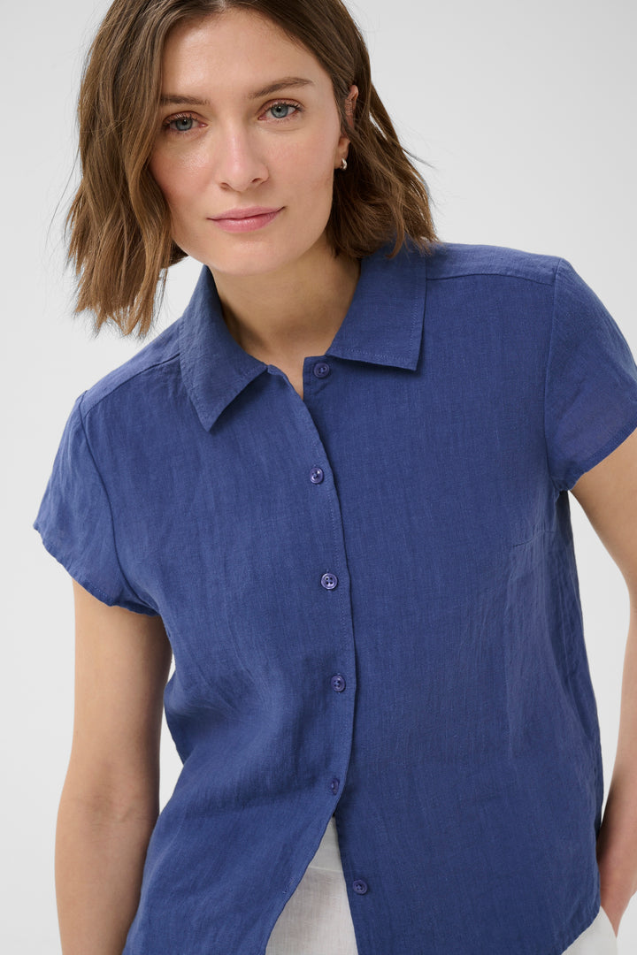 Part Two Ritte Shirt 30310930 Blue Indigo