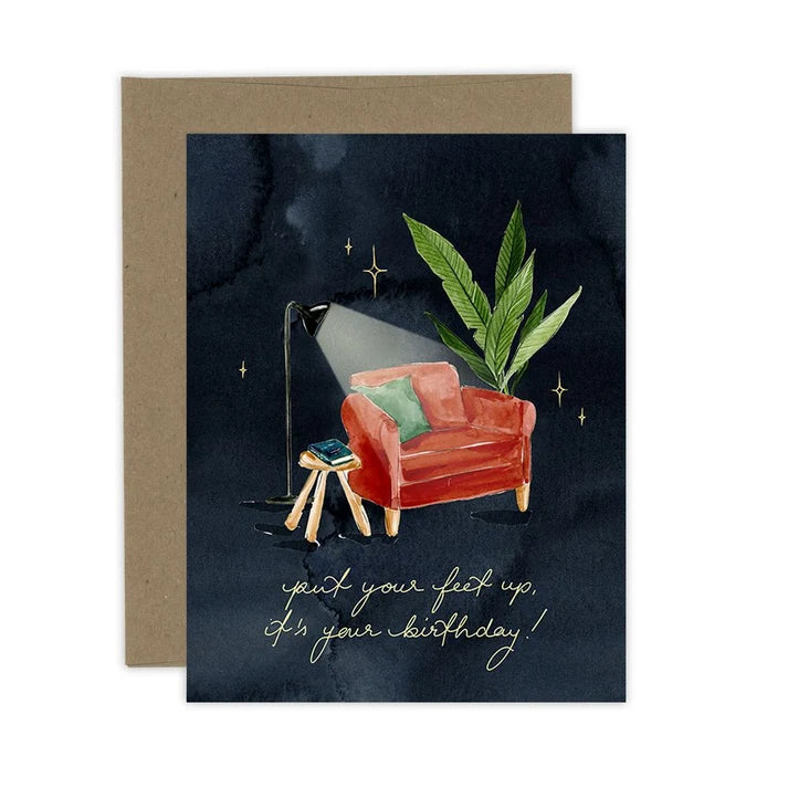 Almeida Birthday Card  3040  Put Your Feet Up