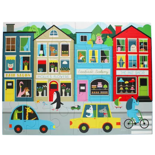 Rex Floor Puzzle  -  On Our Street  30548