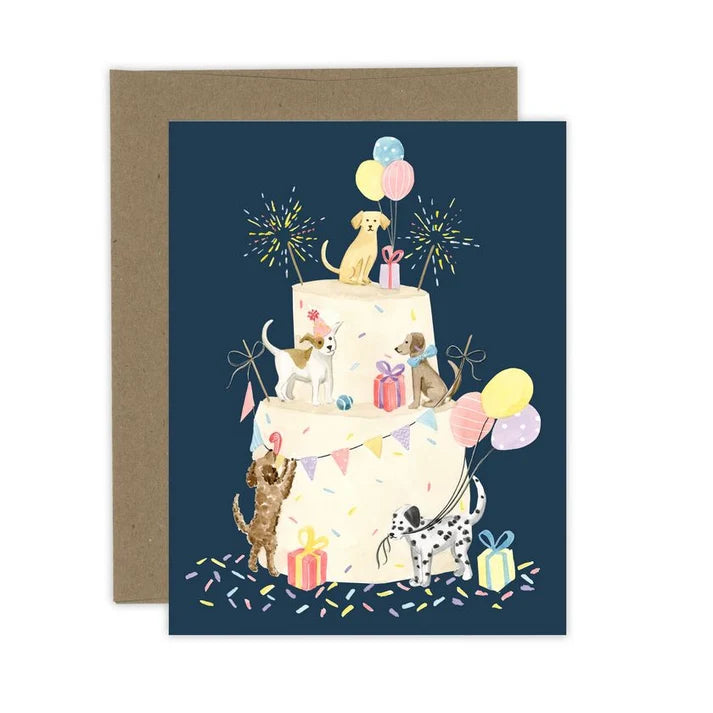 Almeida Birthday Card  3067  Party Cat Cake
