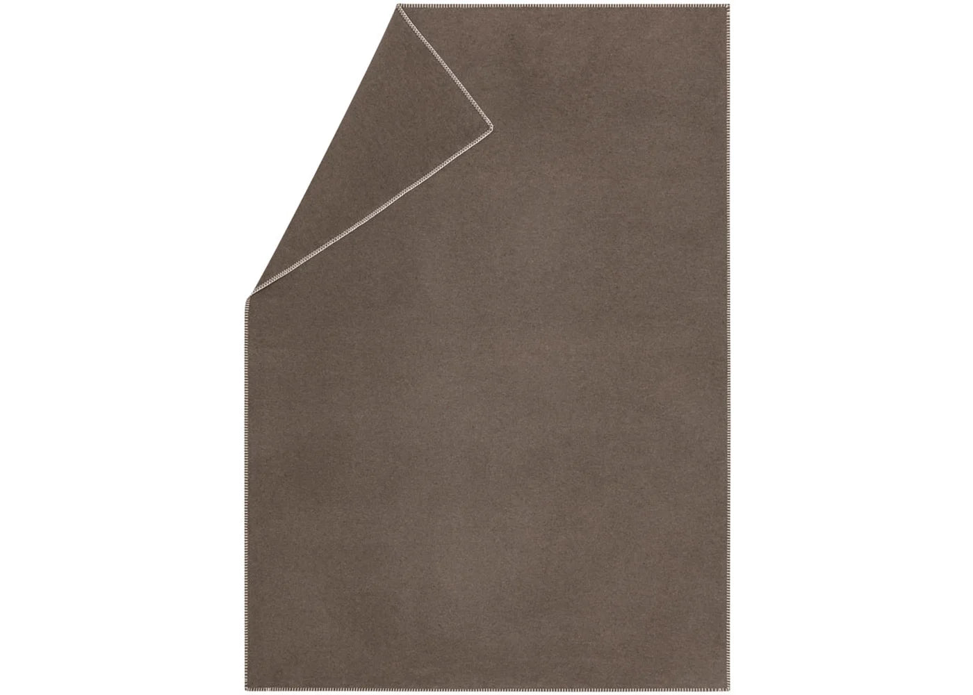 David Fussenegger Sylt Cotton Throw  31026540  Kaki Brown Solid