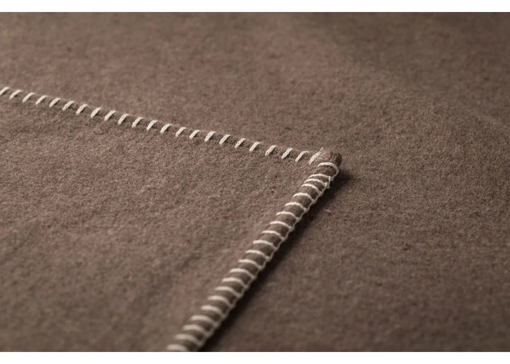 David Fussenegger Sylt Cotton Throw  31026540  Kaki Brown Solid