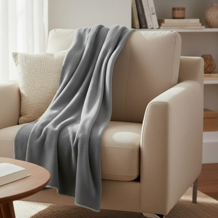 David Fussenegger Sylt Cotton throw  31029040  Grey