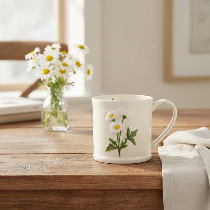 Danica Daisy Embossed Mug  NMG4264D