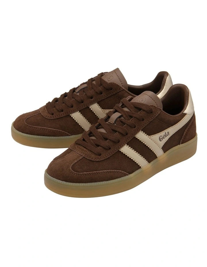 Gola Viper Dark Brown/Bone/Gold