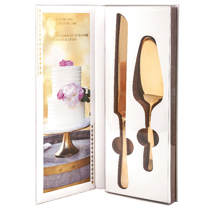 Cake Serving Set - Gold