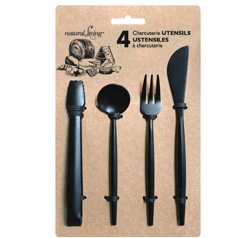 Danesco Charcuterie Utensils  325190 BK  Black Finish