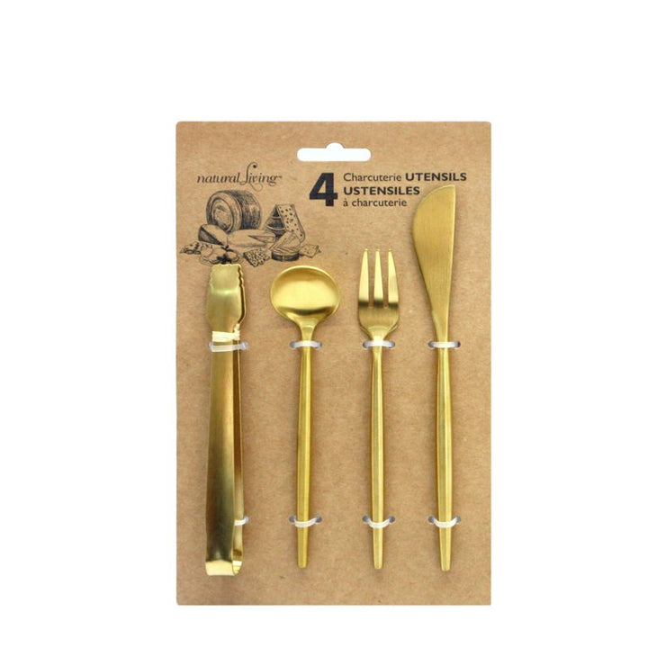 Danesco Charcuterie Utensils  325190 GD  Gold Finish