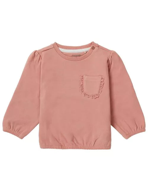 Noppies Baby Girl Fleece Top  3480215  Cameo Brown