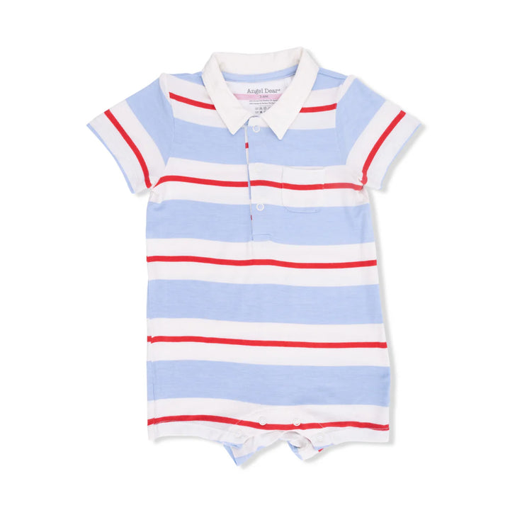 Angel Dear Baby Boy Polo Shortie  35-S26-RSB  Preppy Rugby