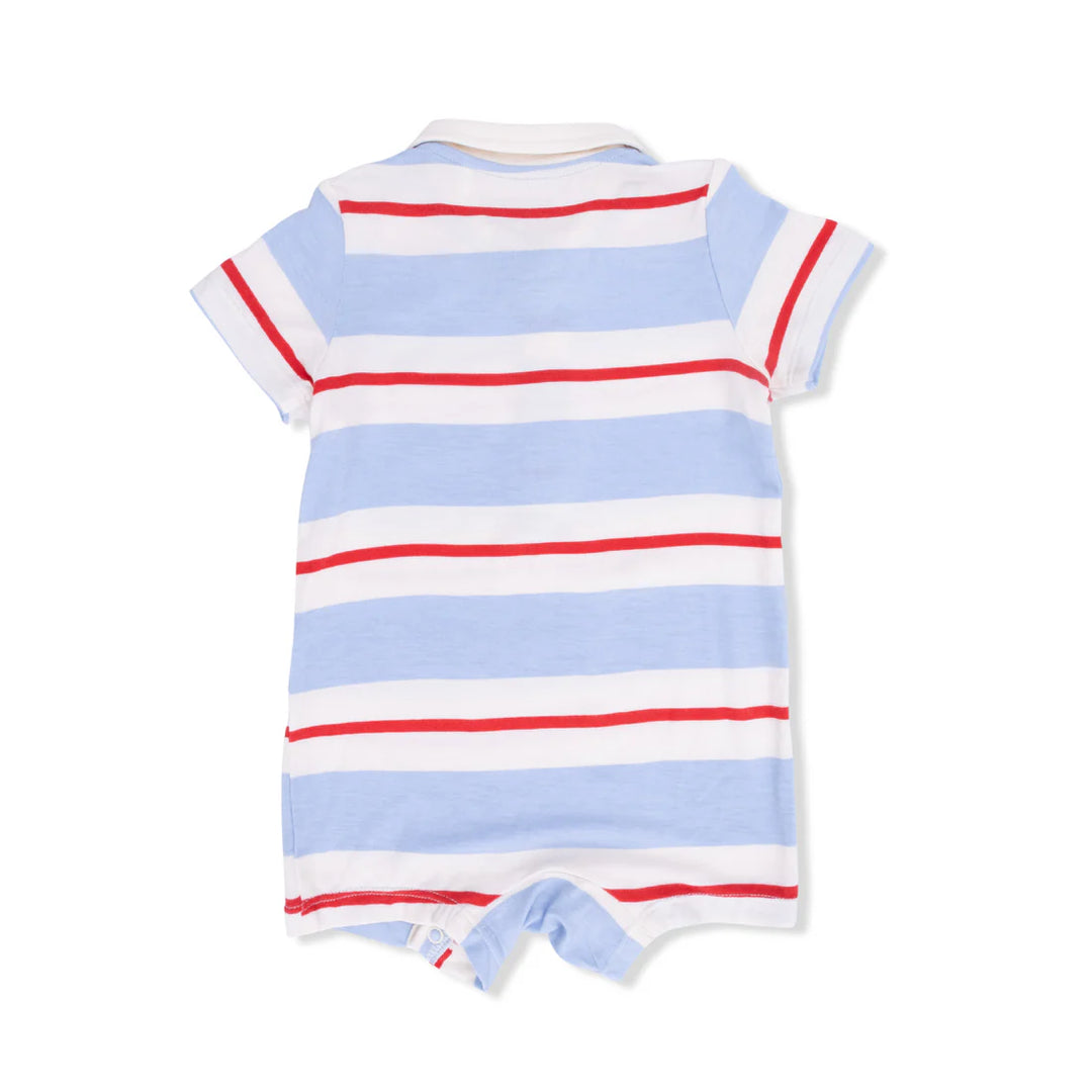 Angel Dear Baby Boy Polo Shortie  35-S26-RSB  Preppy Rugby