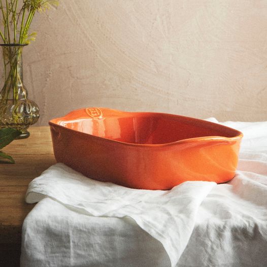 Emile Henry Rectangle Baker - Toscane (deep orange)*
