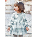 Mayoral Baby Girl Plaid Dress 2977-65 Bluebell