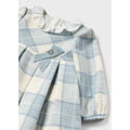 Mayoral Baby Girl Plaid Dress 2977-65 Bluebell