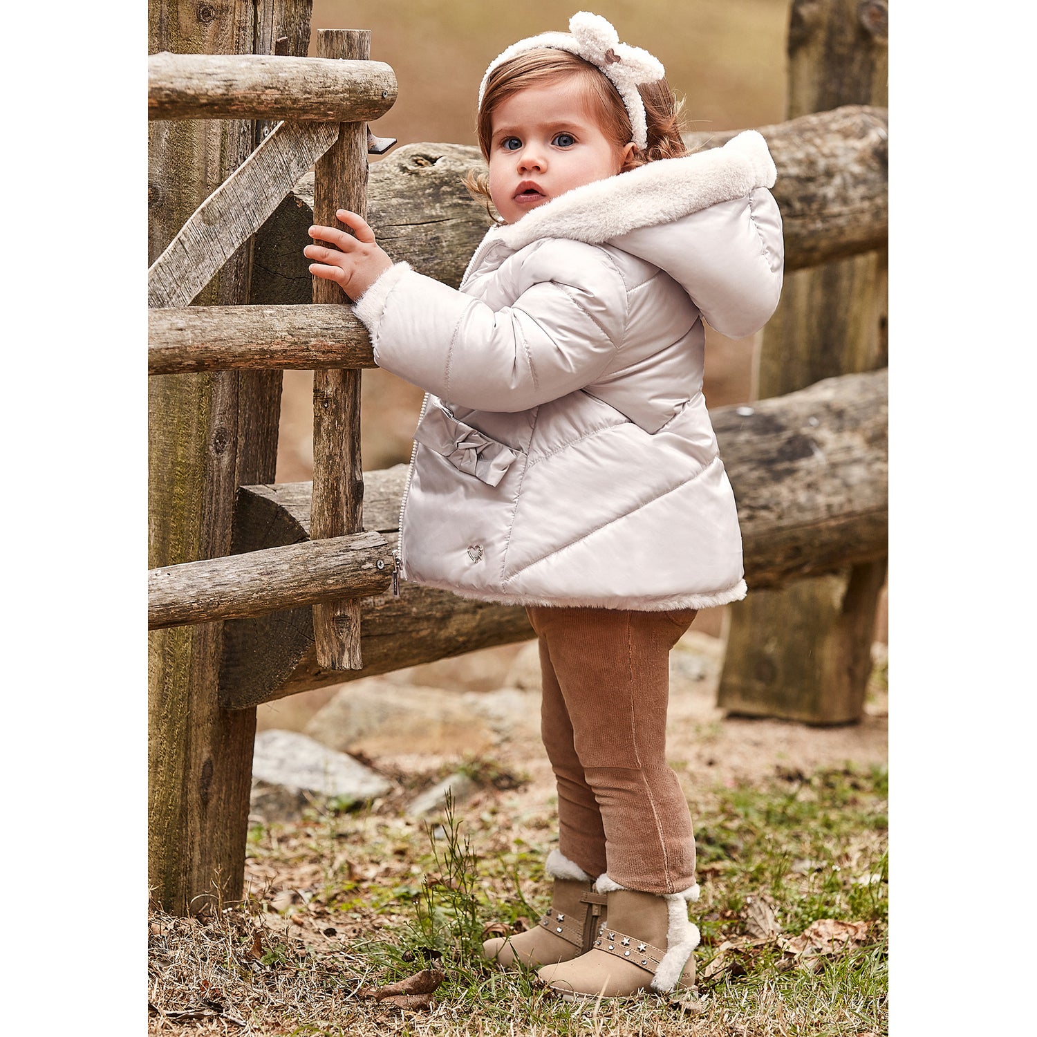 Mayoral Baby Girl Coat 2422-36 Alpaca