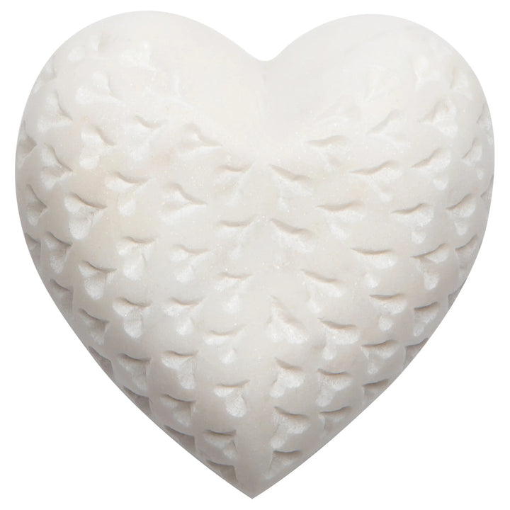 Danica Marble Heart  HDO4292  Large White