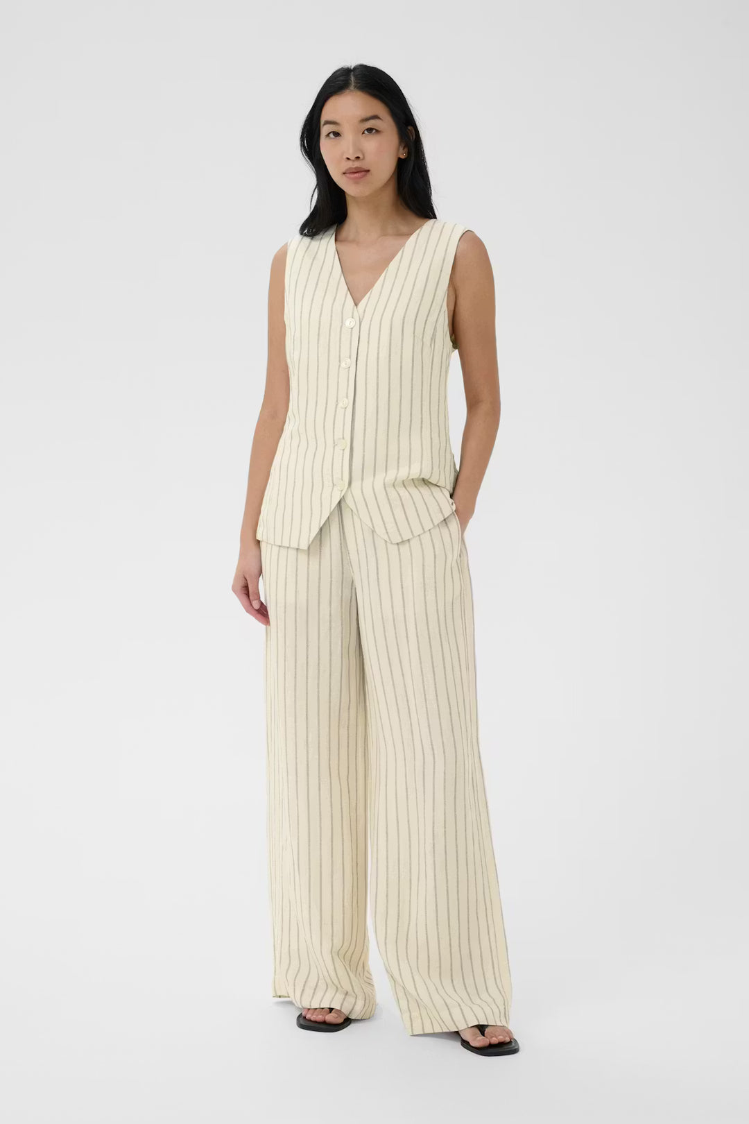 Part Two Biana Trouser  30310519  Black Stripe