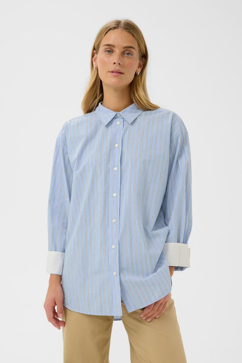 Part Two Savanna Shirt 30308535 Hydrangea Stripe