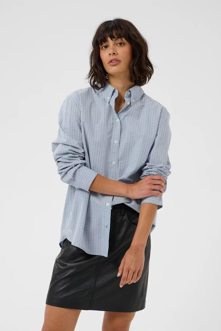 Part Two Chrestella Shirt  30310817  Grey Dawn Check