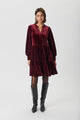 Part Two Viggase Velvet Dress  30306576  Tawny Port
