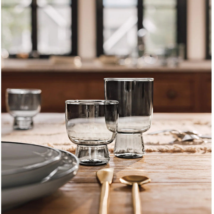 Danica Pedestal Glass  HGL3893D  Smoke