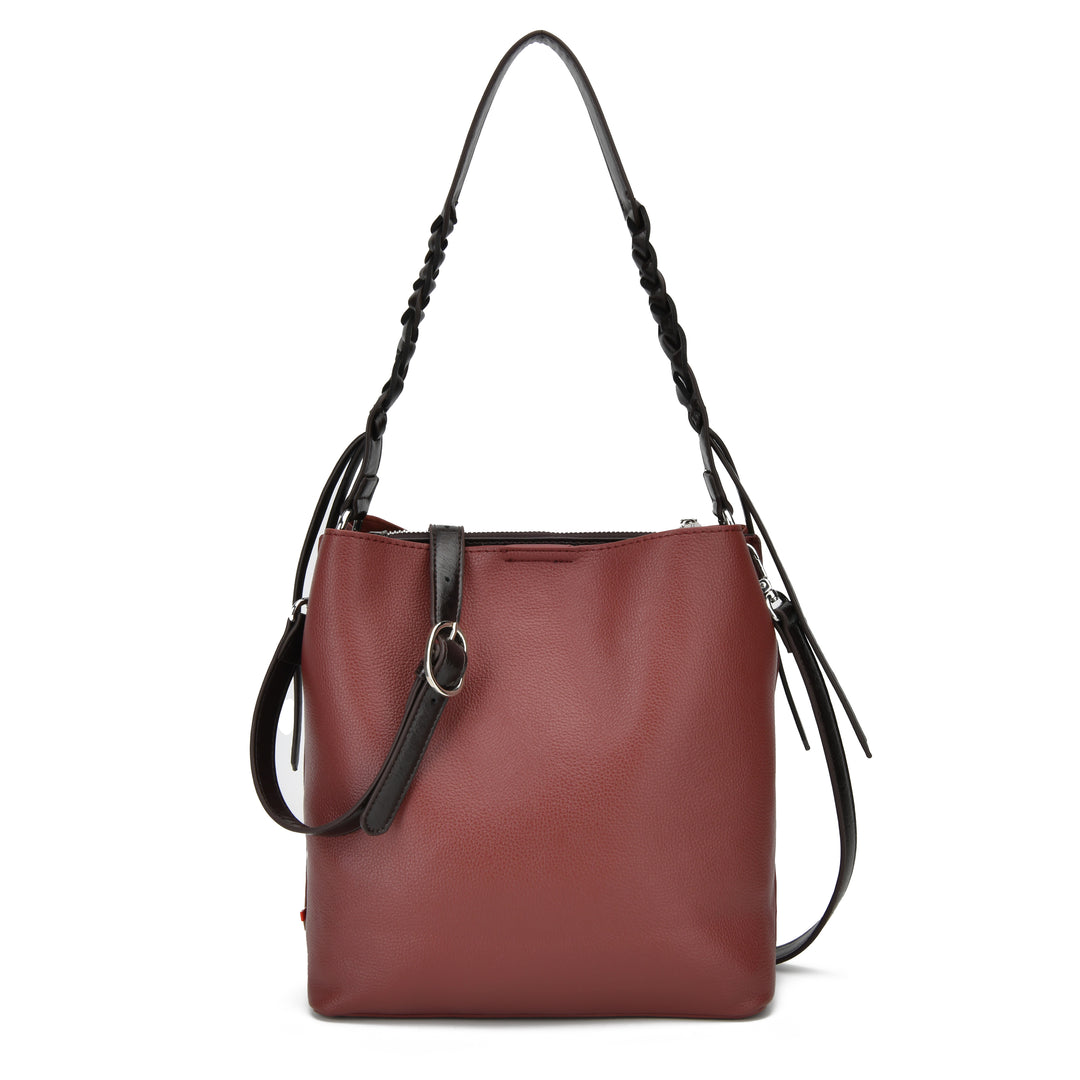Colab Carmen Shoulder Bag  7603 Mahogany