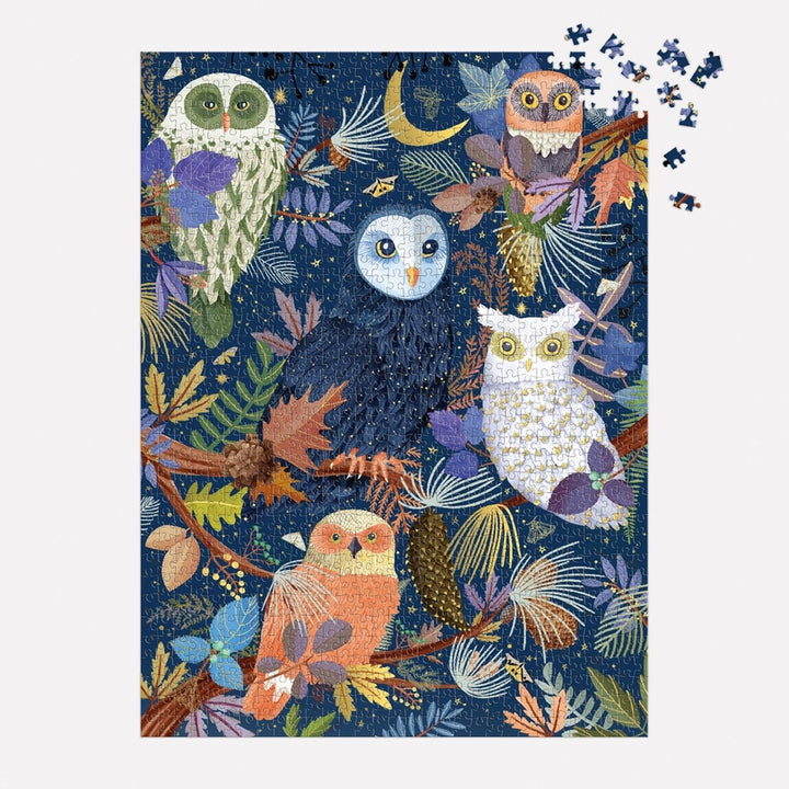 Galison Owls at Dawn 1000 Piece Puzzle