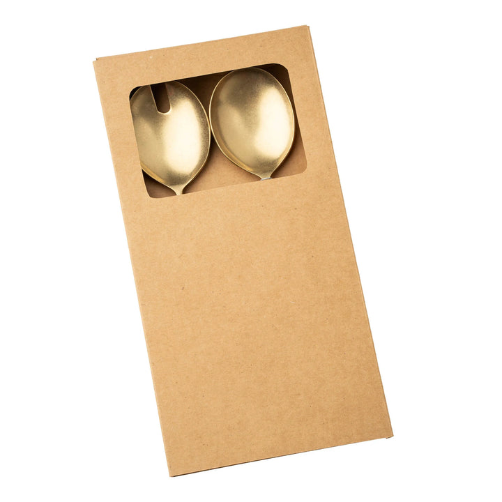 Indaba Tides Salad Servers  Tumbled Gold 4-7232