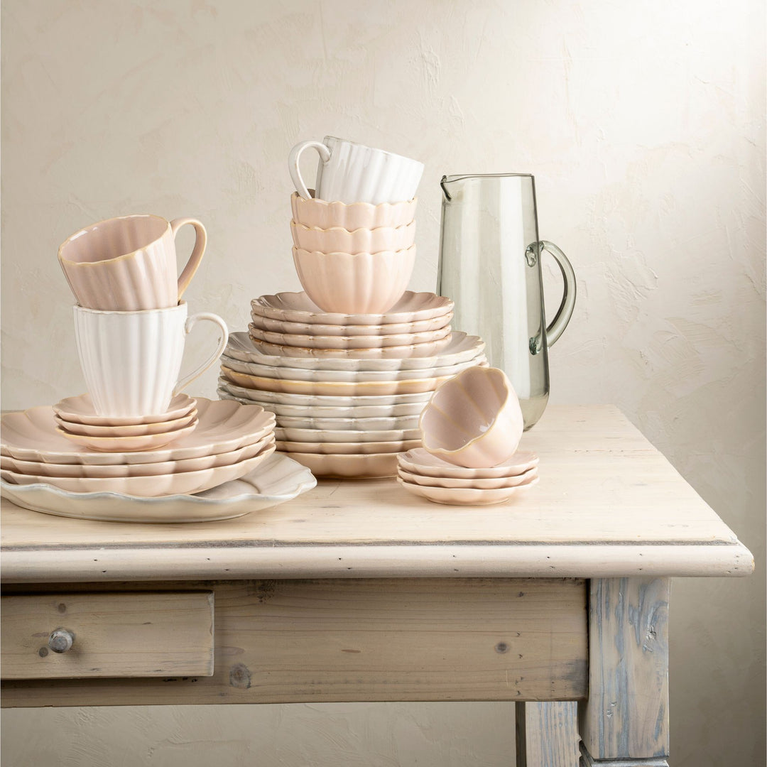 Indaba Amelia Platter  4-7918  White