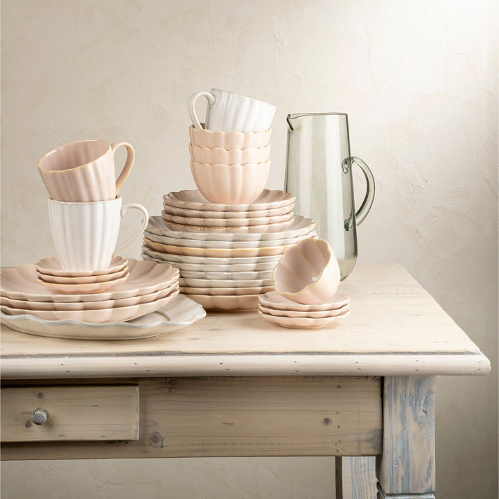 Indaba Amelia Platter  4-7918  White