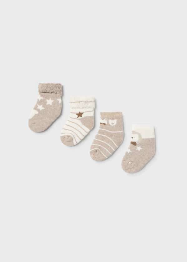 Mayoral Baby Boy 4Pce. Sock Set  9653-14  Topo Vig