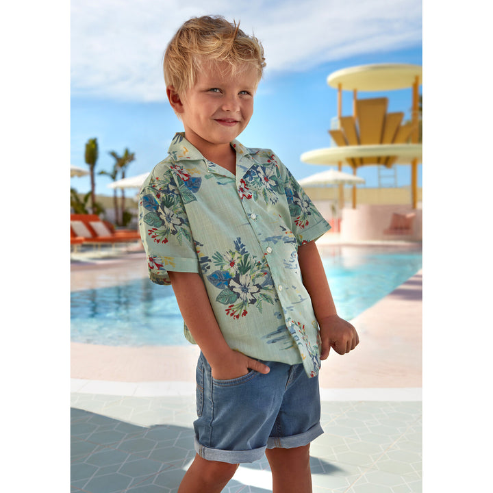 Mayoral Boys 5 Pocket Denim Shorts  3274-96  Medio *