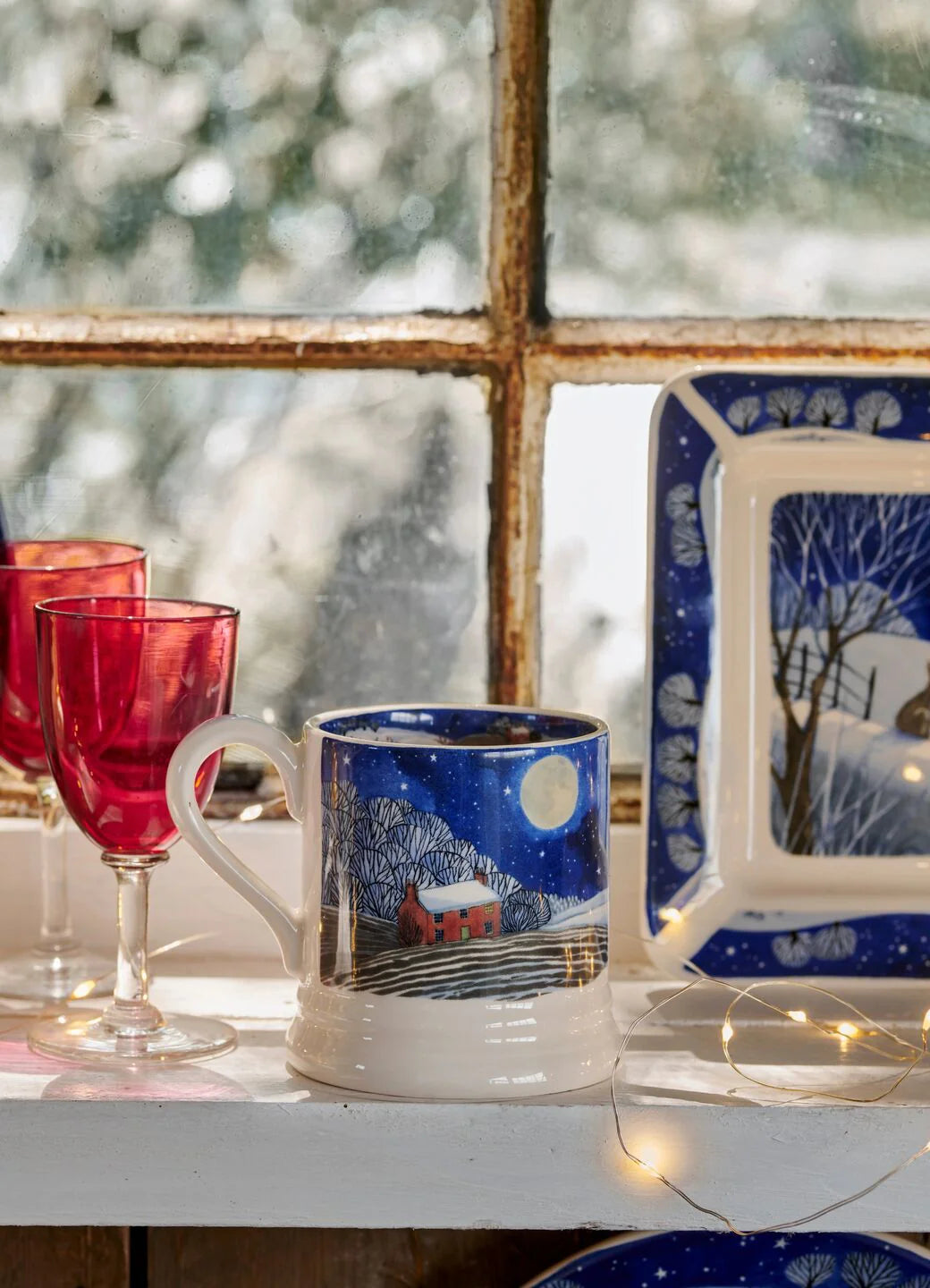 Emma Bridgewater Midnight Deer 1/2 Pt. Mug