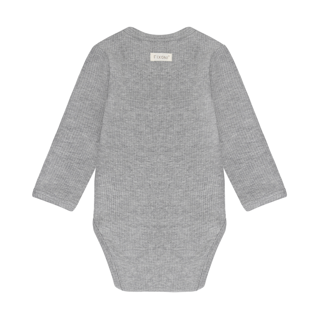 Fixoni Ribbed Bodysuit   423269-1658   Grey Melange