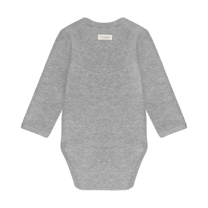 Fixoni Ribbed Bodysuit   423269-1658   Grey Melange