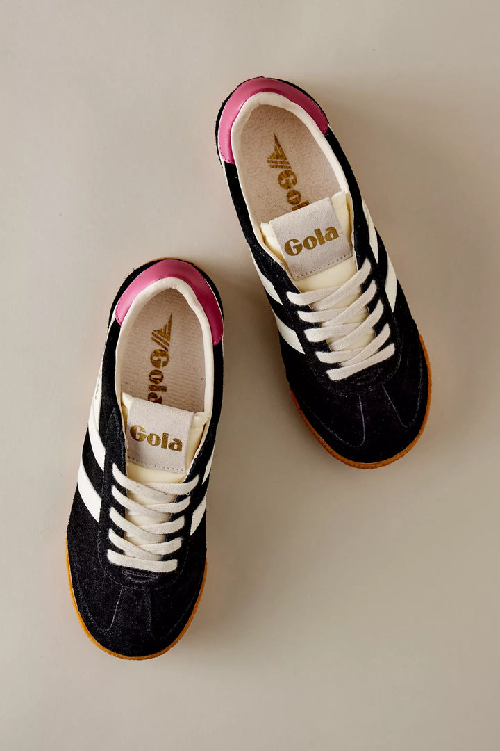 Gola Elan Trainer Black/Off White/Fuschia