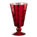 Raz Red Leaf Pattern Mercury Glass Vase  4338320*