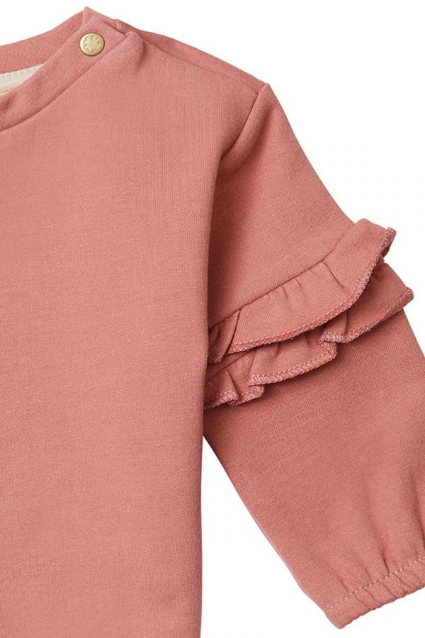 Noppies Baby Girl Long Sleeve Sweatshirt  4410216  Brick Dust