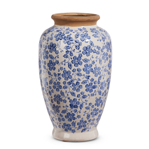 Raz Blue Floral Vintage Vase 4426619