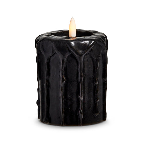 Raz Black Drip Candle 4432927