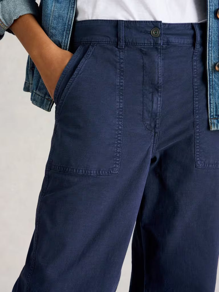 White Stuff Twister Wide Leg 443293 Dk. Navy