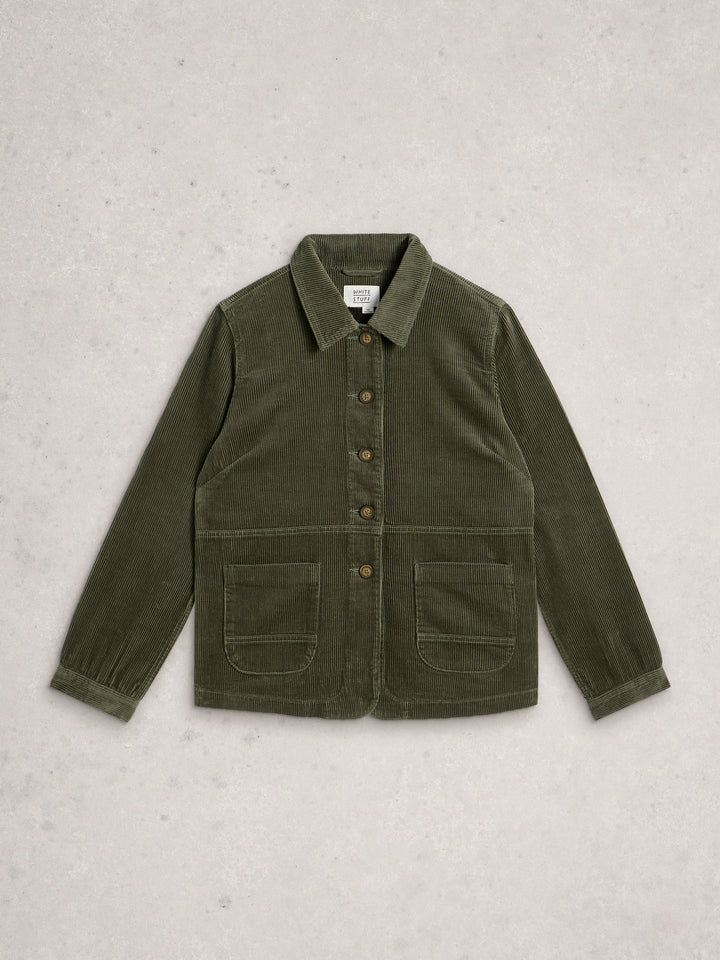 White Stuff Carrie Cord Jacket 444234 Dusty Green