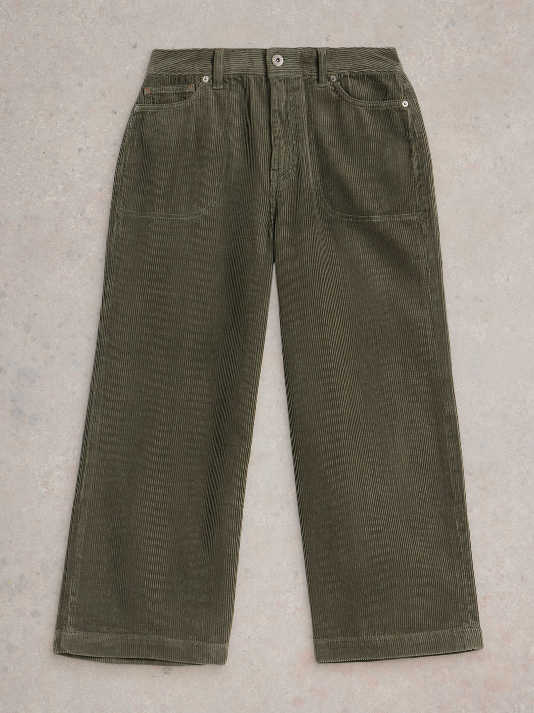 White Stuff Tia Cord Wide Leg Crop Green 444239